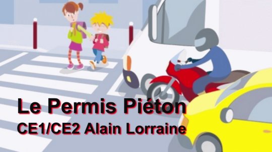 Atelier Web Reporter CINOR - Le permis piéton – CE1/CE2 Alain Lorraine - Saint-Denis