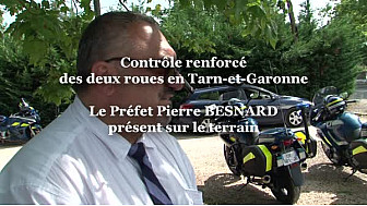 Pierre BESNARD Pr&eacute;fet de Tarn-et-Garonne accentue les contr&ocirc;les des 2 roues sur le d&eacute;partement #TvLocale_fr
