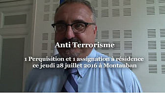 TERRORISME  le RAID &agrave; #Montauban jeudi 28 juillet 2016 comme le pr&eacute;cise Pierre BESNARD Prefet 82.  1 personne suspect&eacute;e de terrorisme, assign&eacute;e &agrave; r&eacute;sidence