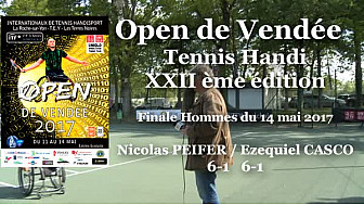 Nicolas PEIFER a remporté l'Open de Vendée de Tennis Handi le 14 mai 2017 à la Roche-sur-Yon. @FFTennis