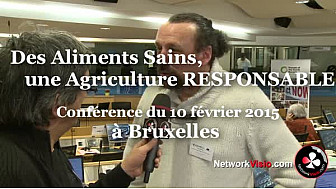 AgroEcologie PAC 2020 : Benoit Biteau Agroforestier au micro de Michel Lecomte à Bruxelles le 10 février 2015
