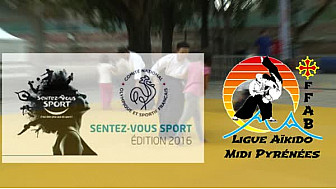 @SentezVousSport #Toulouse : le Pr&eacute;sident de la Ligue d'A&iuml;kido Midi-Pyr&eacute;n&eacute;es Raymond SOLANO  pr&eacute;sente la discipline Martiale au micro de Michel Lecomte de TvLocale