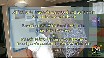 Ligue FFAB A&iuml;kido Midi-Pyr&eacute;n&eacute;es : Interviews au club de Fonsorbes(31) au micro de Michel Lecomte #TvLocale_fr #Aikido #Fonsorbes #Stages