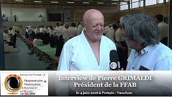 Pierre GRIMALDI Pr&eacute;sident de la FFAB A&iuml;kido au micro de #TvLocale-fr durant la pr&eacute;sence du Doshu en Provence les 4 et 5 juin 2016 #FFAB #Aikido
