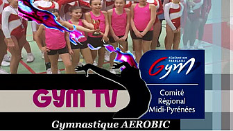 GYMNASTIQUE AEROBIC  Les gymnastes du Gym Club Ruth&eacute;nois aux championnats Inter r&eacute;gionaux de Biganos 