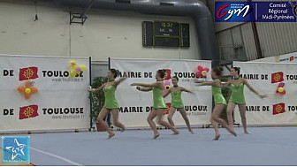 Gymnastique GR Troph&eacute;e Zone DC4 Cad/Jun/Sen : l'ensemble de l'Etoile Gymnique de Colomiers se classe troisi&egrave;me