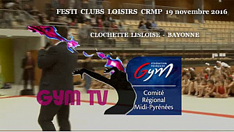 Les gymnastes de la Clochette Lisloise au FESTI CLUBS LOISIRS de novembre 2016 &agrave; #Colomiers