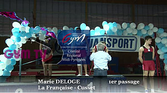 Gymnastique Tumbling: Marie DELOGE M&eacute;daille de Bronze au Championnat d'Europe 2016 &eacute;tait le 9 avril 2016 &agrave; Colomiers @FFGymnastique