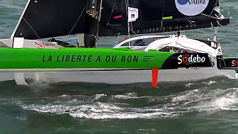 Transat Jacques Vabre 2017: Sodebo ultim est talonné par Edmond de Rothshild qui n?est qu?à 40 miles à 24h de l'arrivée @Sodebo_Voile @TransatJV_fr