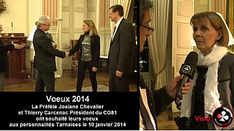 Voeux 2014 à la Prefecture du Tarn: La Préfète et le Président du Conseil Général du Tarn ont souhaité leurs voeux