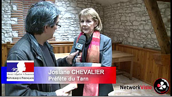 Chiffres Sécurité 2013 du Tarn (81) : Josiane Chevalier Préfète du Tarn au micro de Michel Lecomte