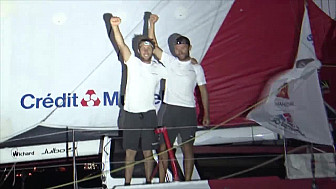 Transat Jacques Vabre 2019 : Ian Lipinski et Adrien Hardy sur Credit Mutuel vainqueur en Class40 @TransatJV_fr @ianlipinski @CreditMutuel #Class40