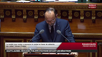 Notre République est mise à mal par DES Gilets Jaunes ; le Premier Ministre Edouard Philippe devant les Sénateurs lance un Appel à la conscience de Tous les Citoyens @EPhilippePM @CCastaner @EmmanuelMacron @j_gourault @mounir