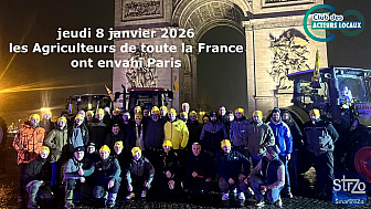 Acteurs Locaux France -  Sans la moindre violence les Agriculteurs de France ont envahi  Paris dans la nuit du 8 janvier 2026