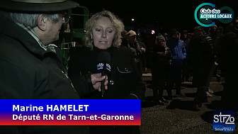 Mobilisation Agricole du Tarn-et-Garonne -  interview de Marine Hamelet Député RN du Tarn-et-Garonne