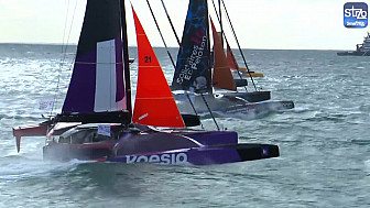 16ème 'Transat Jacques-Vabre' - Images de Départ des Ultim, des 'Ocean Fifty et des Class40