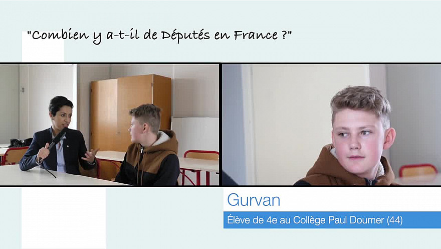 Gurvan, 13 ans, rencontre la Députée Sarah El Haîry