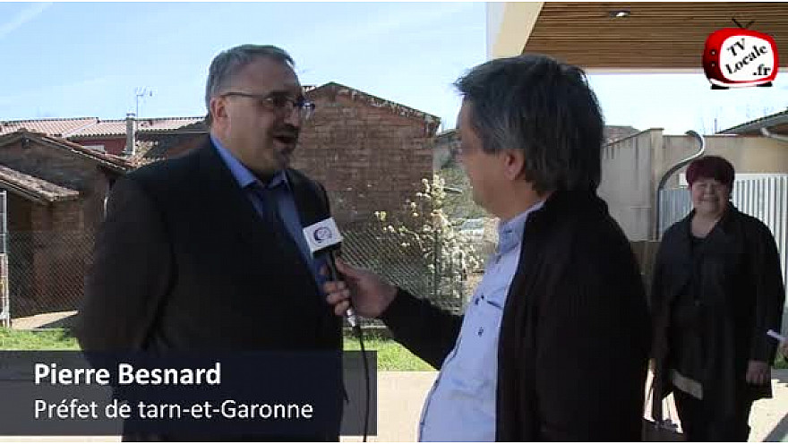 82 - Lacourt-Saint-Pierre - Interview de Monsieur Pierre Besnard @Prefet_82 après son intervention devant les jeunes reporters.